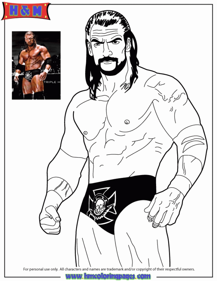 Get this free wwe coloring pages to print
