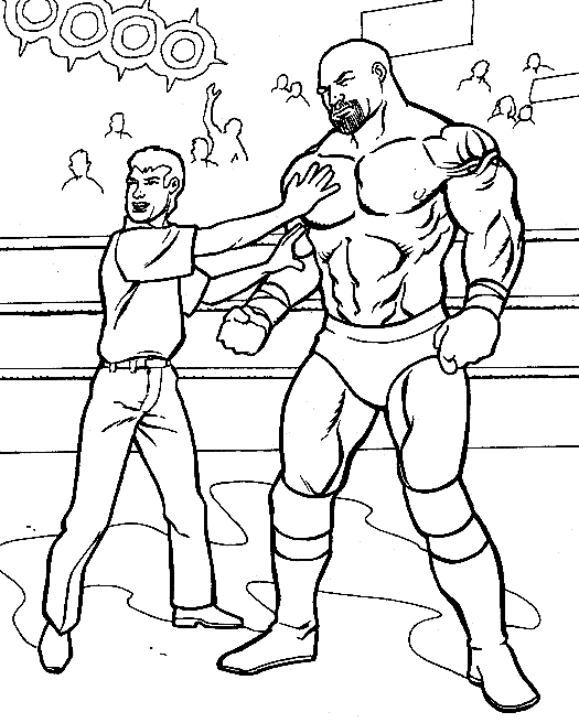 Wwe coloring pages