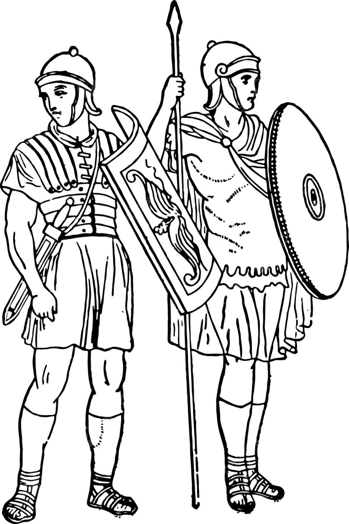 Roman soldiers png vector psd and clipart with transparent background for free download