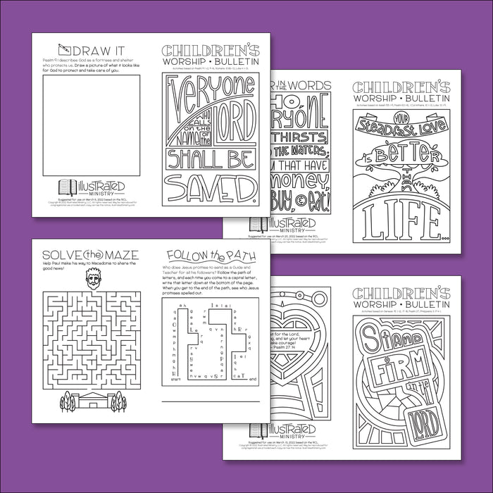 Illustrated worship childrens bundle spring â illustrated ministry