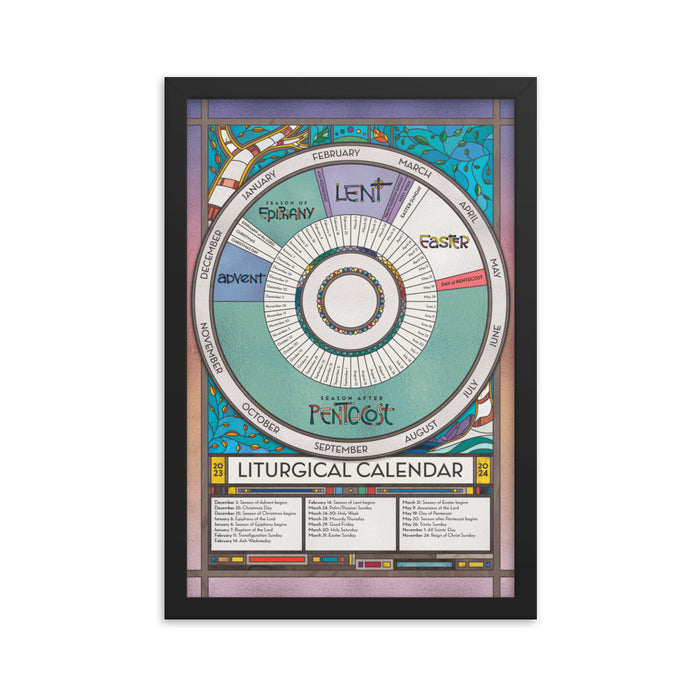 Liturgical calendar poster print â â illustrated ministry
