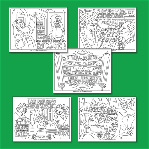 Liturgical calendar coloring page poster â â illustrated ministry