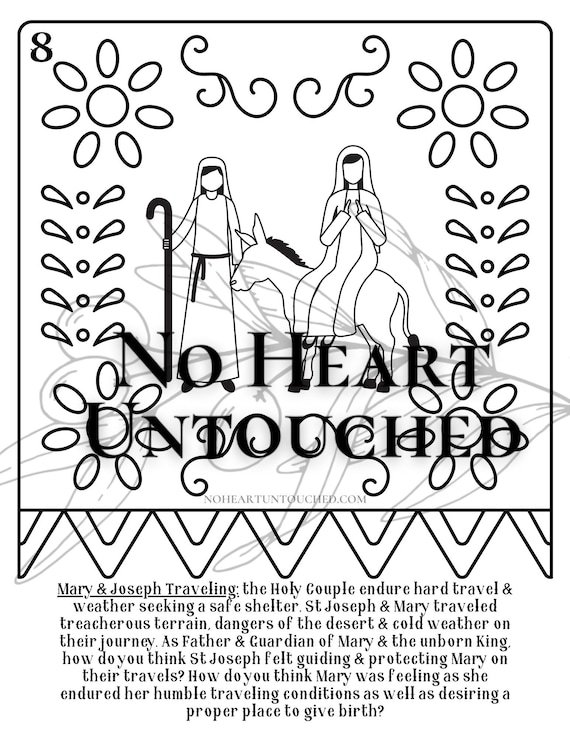 Las posadas countdown coloring sheets digital download advent christmas advent calendar catholic school liturgical living download now