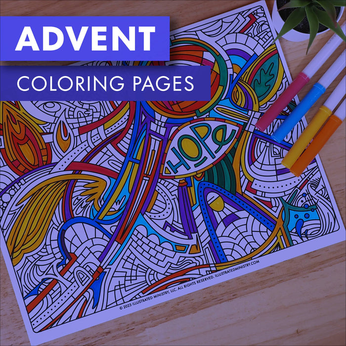 Advent coloring pages â illustrated ministry