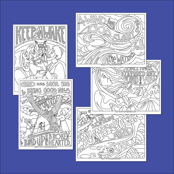 Bible story coloring pages winter â â illustrated ministry