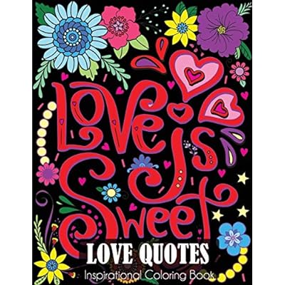Love quotes inspirational coloring book adult