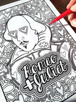 Romeo juliet shakespeare coloring pages english language arts high school teaching shakespeare english teacher high school
