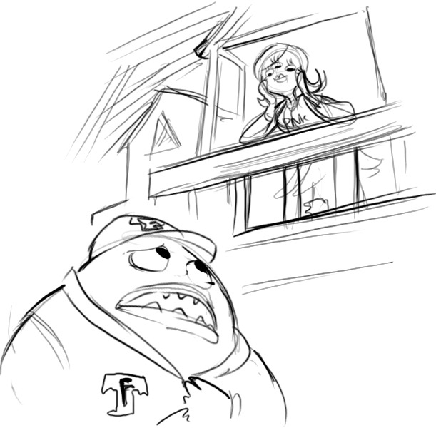 Crispity crunchity drawing nuttery â would you please draw a romeo and juliet balcony