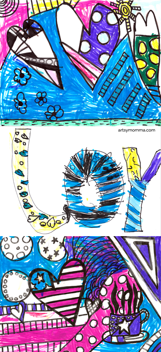 Vibrant artwork inspired by pop artist romero britto