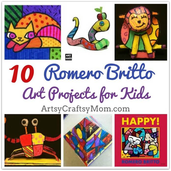 Amazingly colorful romero britto art projects for kids