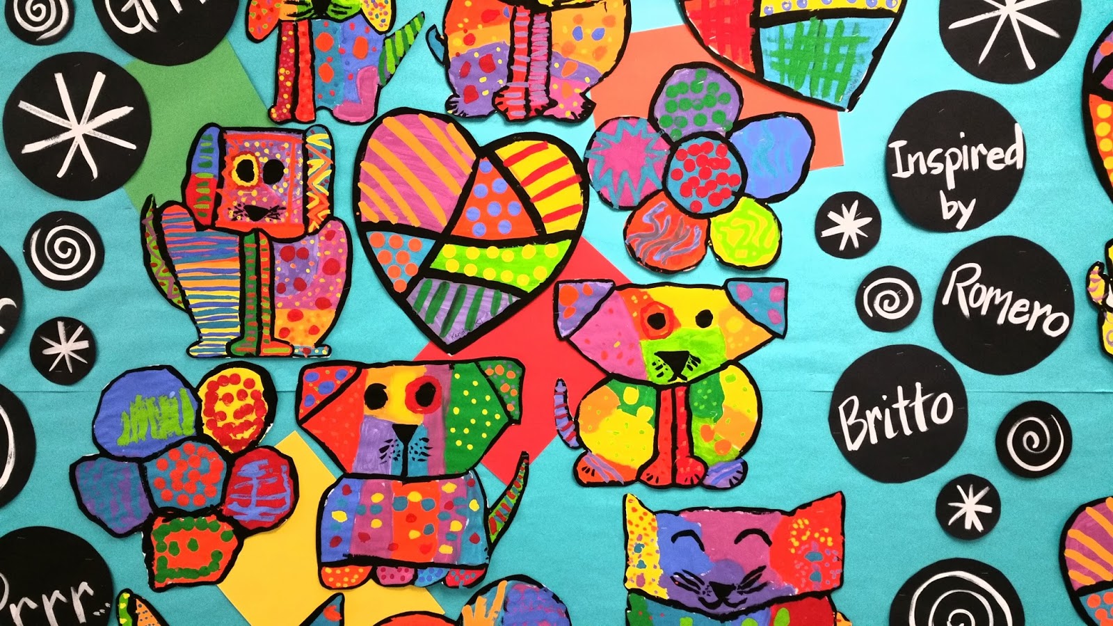 Romero britto â paintbrush rocket