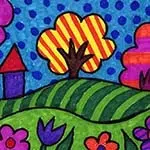 Easy how to draw a romero britto cat britto cat coloring page