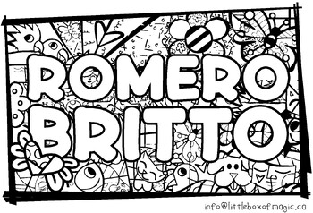 Romero coloring pages tpt