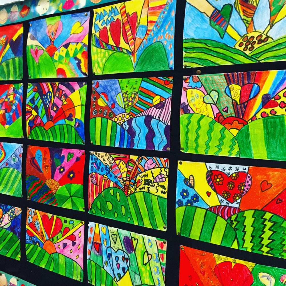Romero britto inspired art activities for kids join the happy art movement teach starter