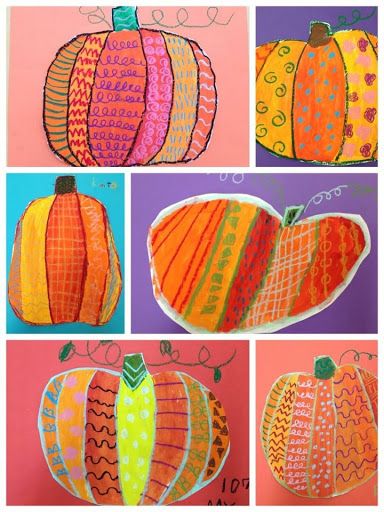 Nd grade romero britto inspired pumpkins elementary art projects art lessons elementary first grade art