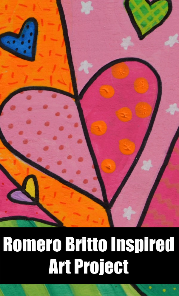 Art for kids romero britto photo frame