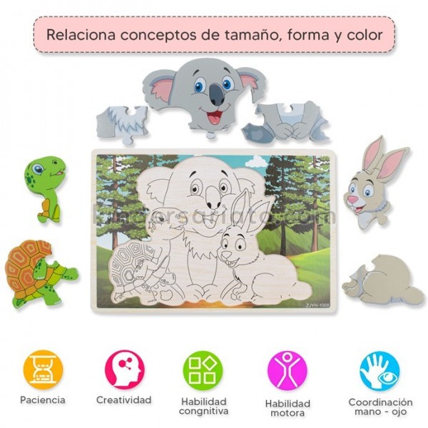 Rompecabezas alto relieve
