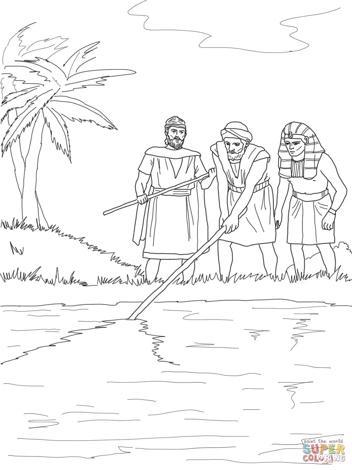 Plague of blood coloring page free printable coloring pages bible coloring pages sunday school coloring pages creation coloring pages