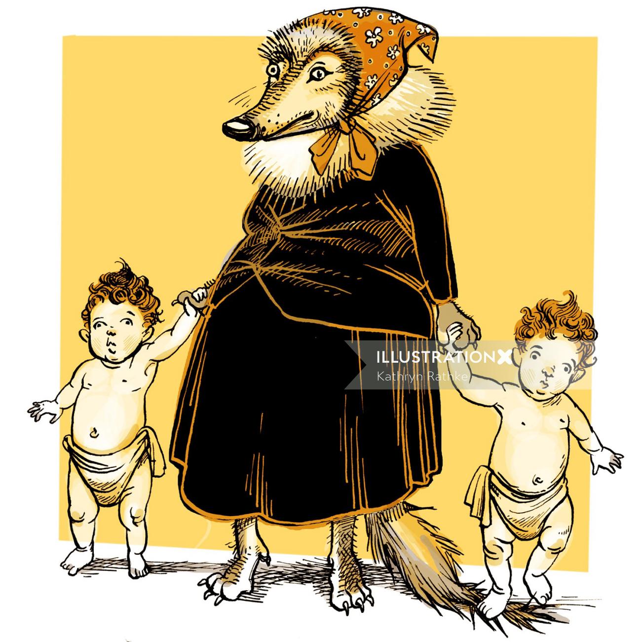 Children illustration by kathryn rathke