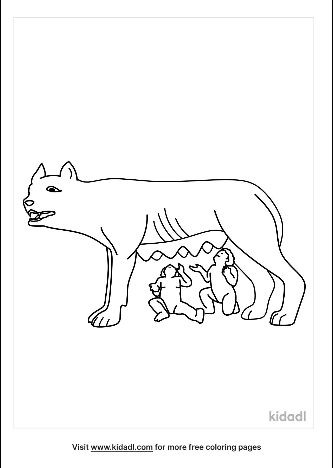 Free romulus and remus coloring page coloring page printables