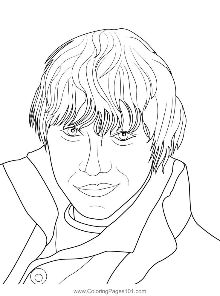 Ronald weasley harry potter coloring page harry potter coloring pages weasley harry potter harry potter coloring book