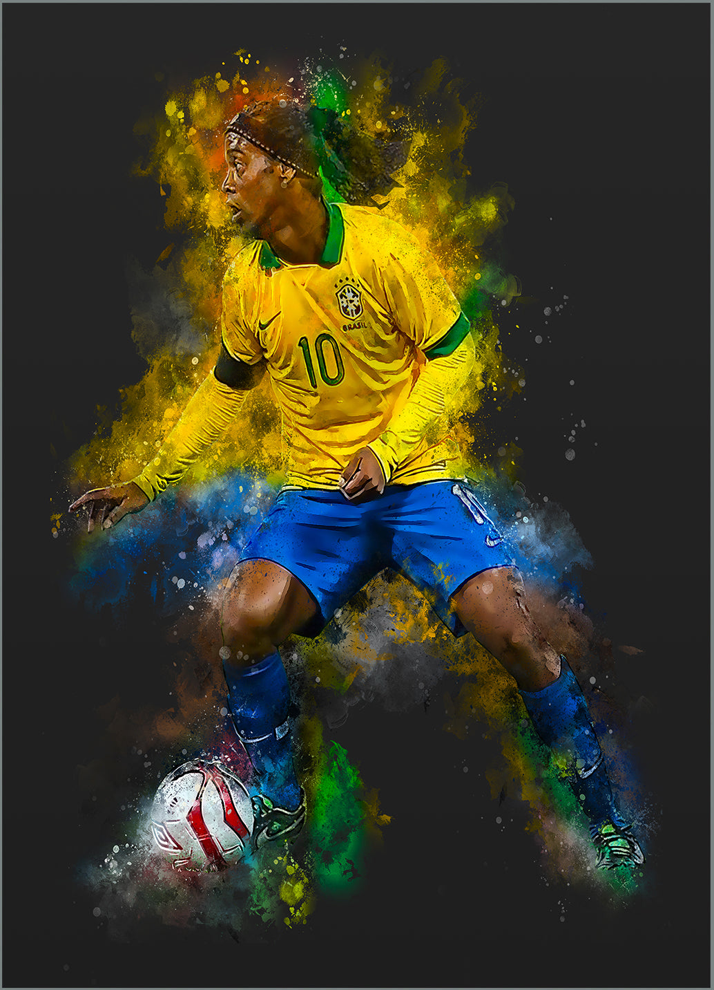 Ronaldinho football poster â