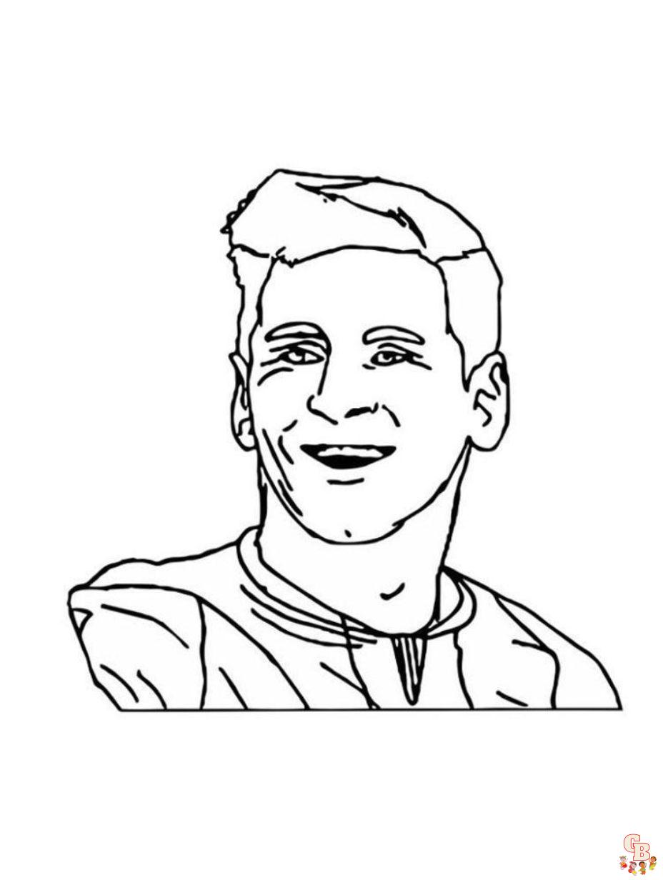 Create masterpieces with free messi coloring pages for kids