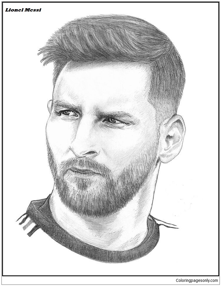 Lionel messi coloring pages