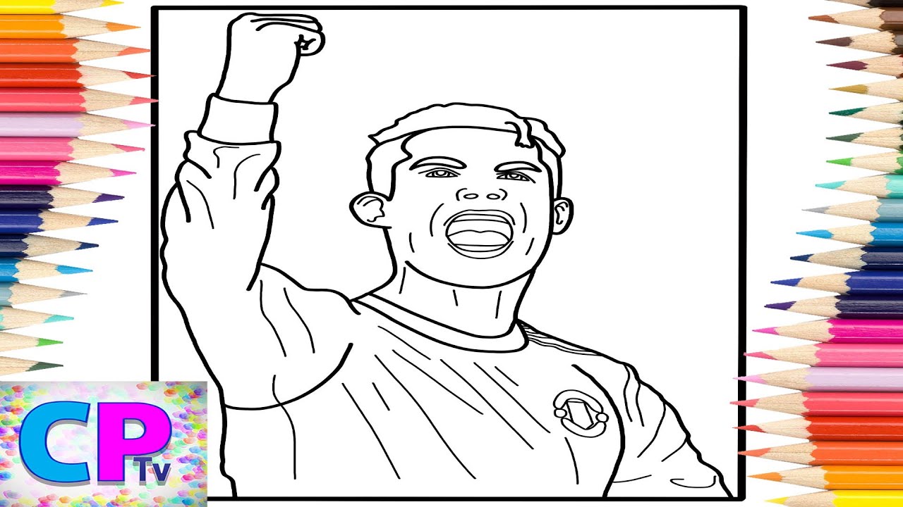 Cristiano ronaldo coloring pagesost faous football playersyn cole