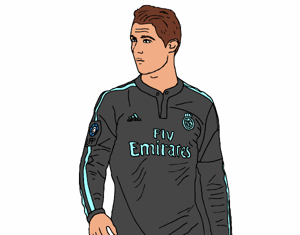 Colored page cristiano ronaldo painted by user not registered