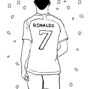 Cristiano ronaldo coloring pages printable for free download