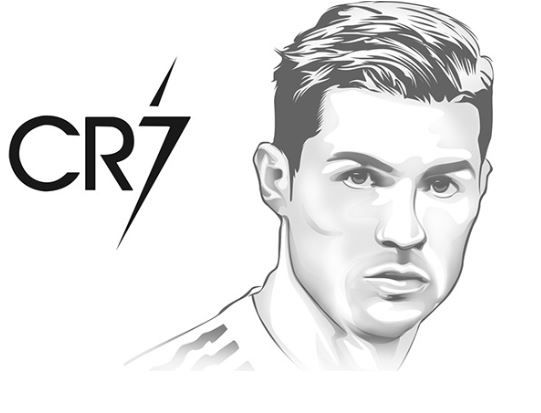 Cristiano ronaldo coloring pages