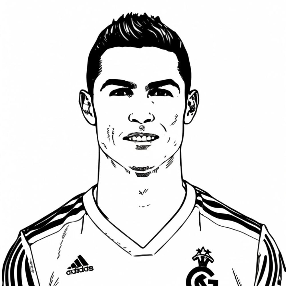 Cristiano ronaldo coloring pages
