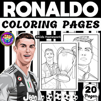 Cristiano ronaldo coloring pages