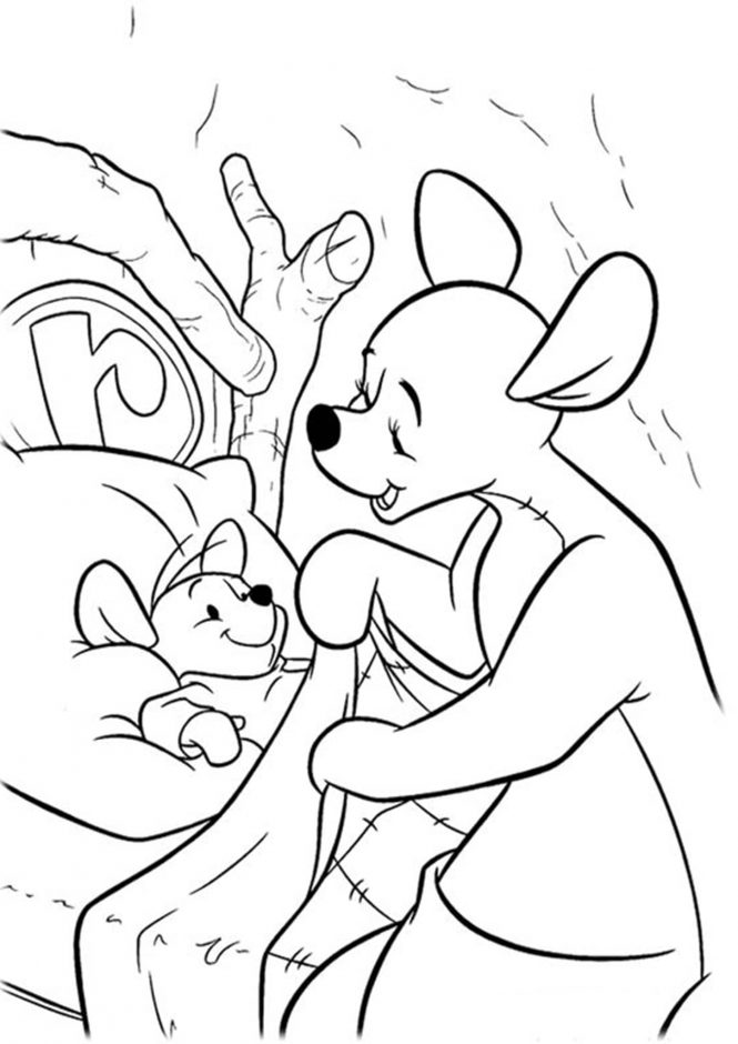 Free easy to print winnie the pooh coloring pages