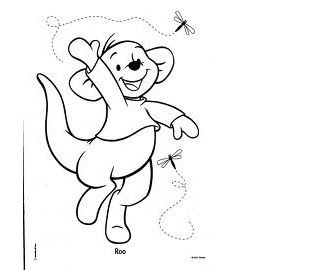 Walt disney roo from winnie the pooh coloring pages picture disney coloring pages winnie the pooh drawing coloring pages