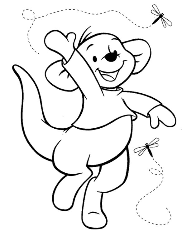 Printable roo coloring pages for kids