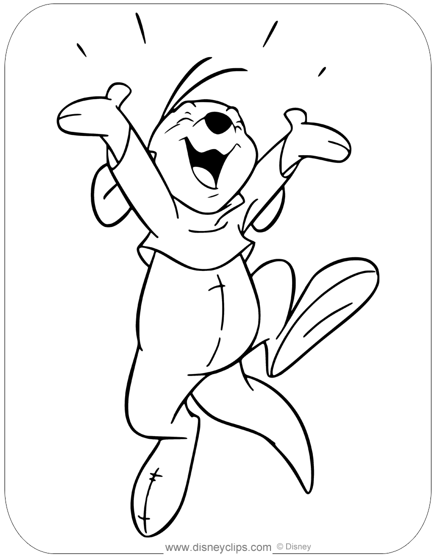Kanga and roo coloring pages
