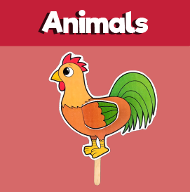 Rooster puppet craft â minutes of quality time