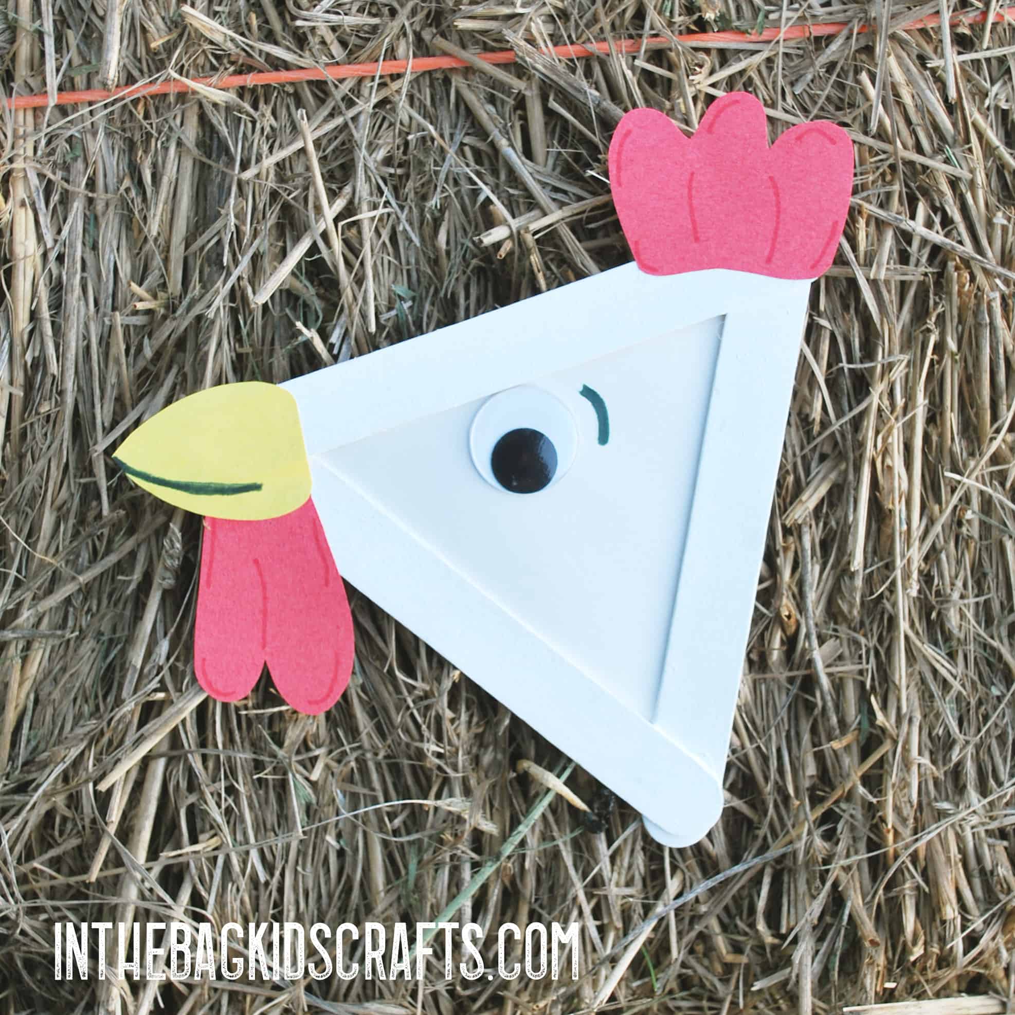 Rooster craft with free template â in the bag kids crafts