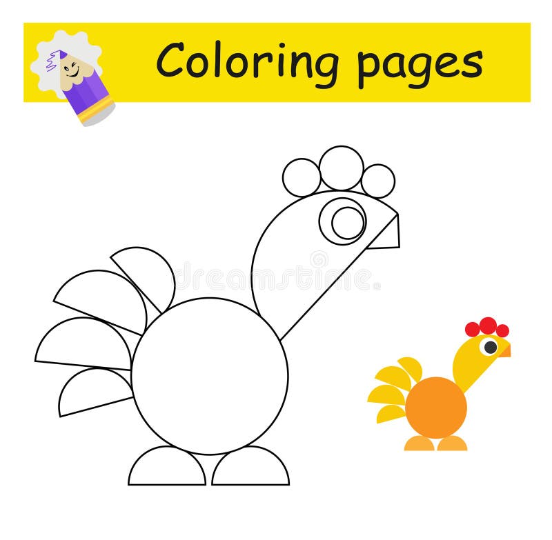 Coloring pages rooster stock illustrations â coloring pages rooster stock illustrations vectors clipart