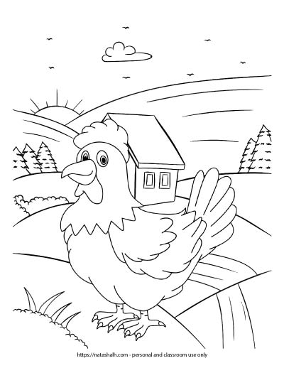 Free farm animal coloring page printables