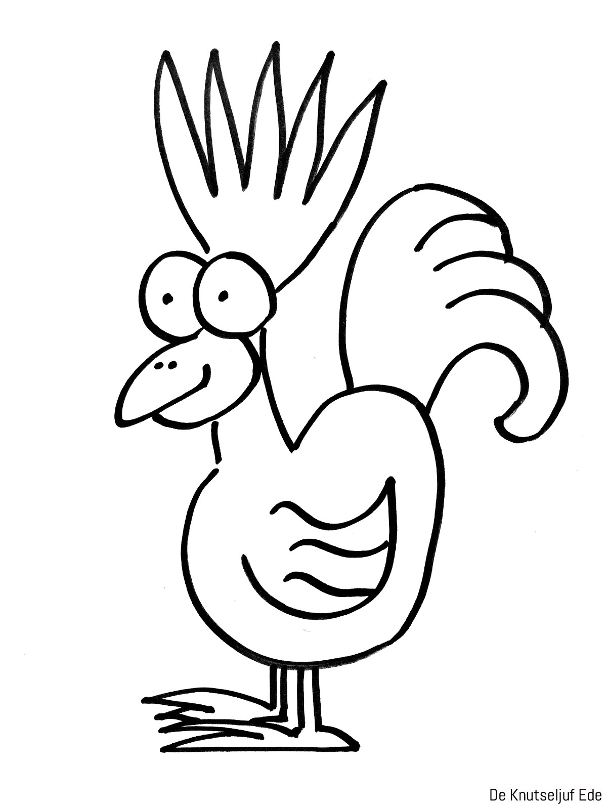 Chickens coloring pages
