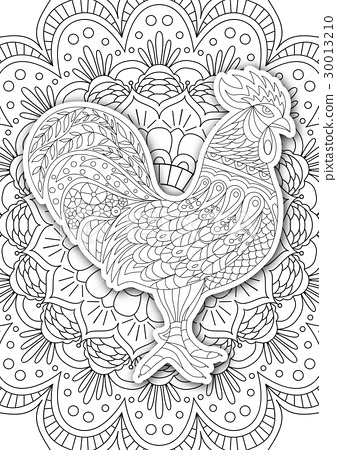 Printable coloring book page for adults