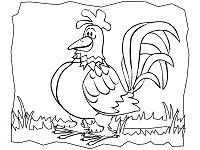 Rooster coloring pages and printable activities