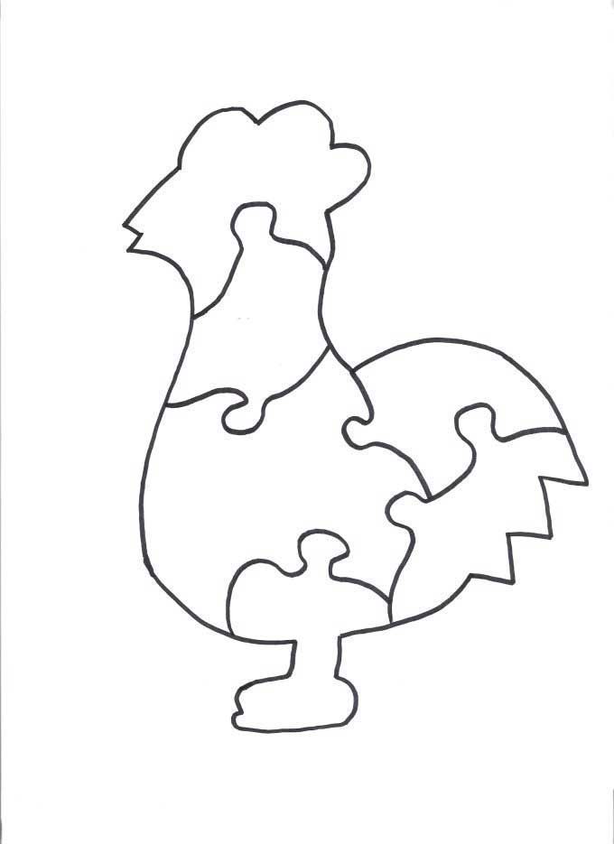 Wood puzzles plans for a rooster puzzle rooster craft wood puzzles wood craft patterns