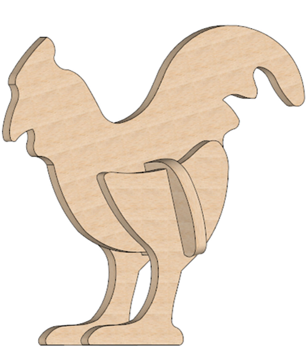 Rooster mini puzzle