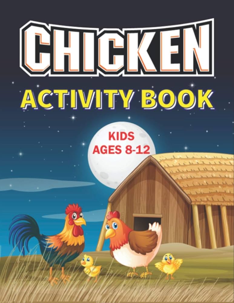 Chicken activity book kids ages