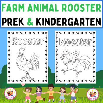 Farm animal coloring pages rooster farm animal coloring sheets rooster