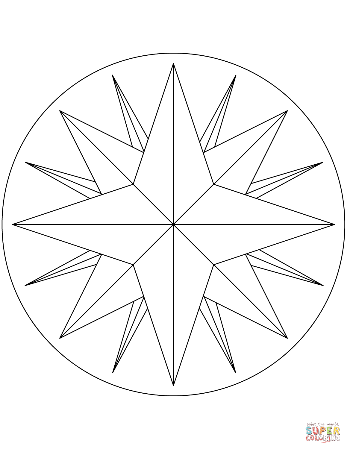 Dibujo de rosa de los vientos de puntos para colorear dibujos para colorear imprimir gratis rosa de los vientos dibujo rosa de los vientos pass tattoo
